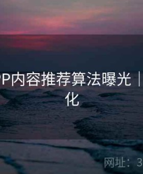 开云APP内容推荐算法曝光｜系统优化