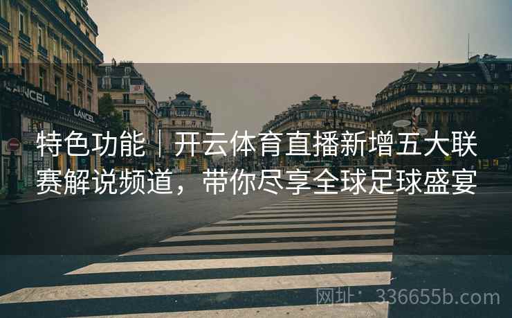 特色功能｜开云体育直播新增五大联赛解说频道，带你尽享全球足球盛宴
