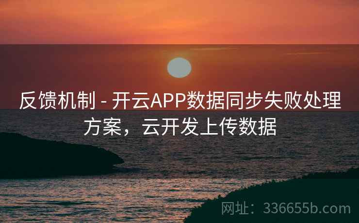 反馈机制 - 开云APP数据同步失败处理方案，云开发上传数据