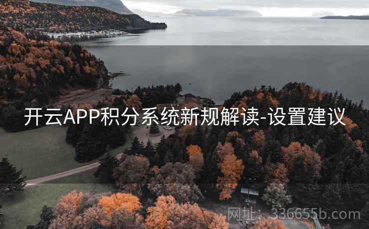 开云APP积分系统新规解读-设置建议